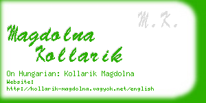 magdolna kollarik business card